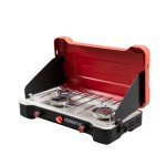 Camp Chef Mountain Series Everest 2X - High Output Two-Burner Camp Stove - Lid Doubles as Windscreen - Portable Cooking Stove - For Outdoor Cooking - 20,000 BTU Burners - 215 Sq In Cooking Area