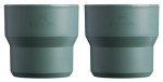 Stanley Wildfare Go 4-Piece Stainless Steel Two Cup Cook Set | 32 oz Pot and Lid with Fold & Lock Handle | 2 Stacking Cups | Camping Essentials for Your Camp Kitchen | BPA-Free | Shale + Charcoal