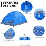 CAMEL CROWN 2/3/4/5 Person Camping Dome Tent, Waterproof,Spacious, Lightweight Portable Backpacking Tent for Outdoor Camping/Hiking
