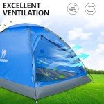 CAMEL CROWN 2/3/4/5 Person Camping Dome Tent, Waterproof,Spacious, Lightweight Portable Backpacking Tent for Outdoor Camping/Hiking