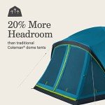 Coleman Skydome Camping Tent with Dark Room Technology, 6 Person with Screen Room