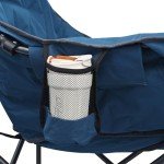 Yestomo Camping Chairs for Adults, Oversized Lawn Chairs, Moon Lence Folding Heavy Duty Camp Chair with Carry Bag, Support to 450LBS