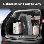 Youtanic Oversized Camping Chair, Portable Folding Camping Chairs with Side Pocket, Cup Holder and Carry Bag, Heavy Duty Outdoor Camping Chairs for Adults, Fishing, Sports, Trip, up to 400lbs, Style 4