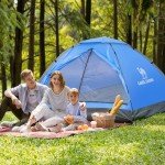 CAMEL CROWN 2/3/4/5 Person Camping Dome Tent, Waterproof,Spacious, Lightweight Portable Backpacking Tent for Outdoor Camping/Hiking