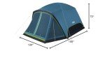 Coleman Skydome Camping Tent with Dark Room Technology, 6 Person with Screen Room