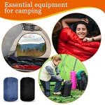 10 Pcs 0 Degree Camping Sleeping Bags Bulk for Adults Cold Weather Sleeping Bags 4 Season Warm Waterproof Lightweight with Compression Sack for Backpacking Hiking Travel Homeless(Multicolor)