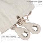 Lazy Daze Hammocks Double Hammock with 9ft Space-Saving Steel Stand Includes Portable Carrying Case, 450 Pounds Capacity (Natural)