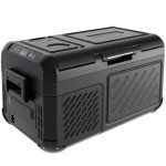 EUHOMY 12 Volt Refrigerator, 19 QT(18 L) Portable Freezer, Electric Cooler -4℉~68℉, 12V Car Fridge Reversible Door, Portable Freezer 12/24V DC & 120-240V AC for Camping, Truck, Travel