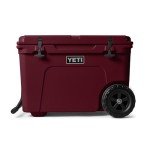 YETI Tundra Haul Portable Wheeled Cooler, Wild Vine Red