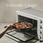 CAROTE Nonstick Cookware Sets, Non Stick Pots and Pans Set Detachable Handle, Kitchen Cookware Sets with Removable Handle, Stackable RV Cookware for Campers, Oven Safe, Midnight Black, 5pcs