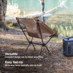 Helinox Chair One Original Lightweight, Compact, Collapsible Camping Chair, Black/Blue
