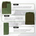 Naturehike Flannel Double Sleeping Bag with Pillows for Couples & Family, 40℉ Doublewide Two Person Sleeping Bag for All Seasons Camping Hiking Backpacking, Dill Green