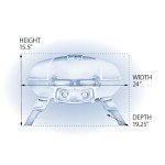 Napoleon - TravelQ 285 Portable Propane Gas Grill, Blue - 2 Burners, For Tailgating, Camping, And Small Outdoor Spaces