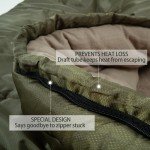 HiZYNICE 0 Degree Sleeping Bags for Adults Winter Camping Cold Weather XXL Wide Long. Green Left Zipper. Compression Sack Included