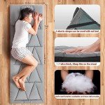 KingCamp Cot Pad for Camping, Comfortable Lightweight Mat, Puffy Soft Warm Non-Slip Cot Mattress Topper for Outdoor, Backpacking, 75"* 25", Grey