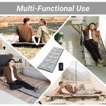 KingCamp Cot Pad for Camping, Comfortable Lightweight Mat, Puffy Soft Warm Non-Slip Cot Mattress Topper for Outdoor, Backpacking, 75"* 25", Grey