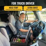 BougeRV 12V Refrigerator Fridge Freezer Portable Car Fridge 42 Quart Electric Cooler 12V/24V DC 110~240V AC for RV Camper Truck Jeep Pickup SUV Van Boat Camping Tailgating Road Trip Outdoor Travel