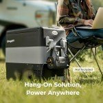 BougeRV 12V Refrigerator Fridge Freezer Portable Car Fridge 42 Quart Electric Cooler 12V/24V DC 110~240V AC for RV Camper Truck Jeep Pickup SUV Van Boat Camping Tailgating Road Trip Outdoor Travel