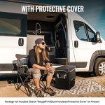 BougeRV 12V Refrigerator Fridge Freezer Portable Car Fridge 42 Quart Electric Cooler 12V/24V DC 110~240V AC for RV Camper Truck Jeep Pickup SUV Van Boat Camping Tailgating Road Trip Outdoor Travel