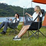 TIMBER RIDGE Hammock Camping Chair with Adjustable Backrest, Heavy Duty Folding Hammock Chair Supports 300lbs, Portable Hammock Chair for Camping, Travelling and Patio, Blue