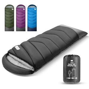 Cold Weather Sleeping Bags for Adults 30℉ - Portable, Waterproof, 4lb Lightweight Sleeping Bag for Tall Kids Girls Boys with Compression Sack, for Warm Camping, Hiking, Travel, Outdoor& Indoor
