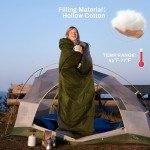 Elevon Sleeping Bag for Adults Teens Kids Cold Warm Weather, Portable Waterproof & Lightweight, Compact with Compression Sack, for 3-4 Seasons Camping, Backpacking, Hiking, Travel, Indoors Outdoors