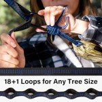 Kootek Camping Hammock 500 lbs Capacity, Camping Essentials, Lightweight Portable Double Hammock with Tree Straps, Camping Gear for Outside Hiking Camping Beach Backpack Travel