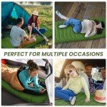 ropoda Upgraded Extra Thickness 6'' Inflatable Sleeping Pad with Pillow, Built-in Foot Pump, 77''*27'' Camping Pad with Carry Bag, Ultralight & Compact Camping Mat Pad for Hiking, Green