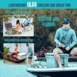 ENGEL 60 QT Ultra-Light Injection Molded Cooler - Ice Chest Keeps Ice up to 7 Days - Large Cooler Includes Wire Basket, Divider and Built-in Bottle Opener - Gray with Dark Grey Interior (Haze Grey)