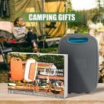 HI NINGER camping cutting board, Collapsible Chopping Board with Colander, 9-In-1 Multi Chopping Board Kitchen Vegetable Washing Basket for Camping,Camping Gifts Camping Accessories for RV Campers