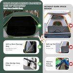 LOYEAHCAMP 4 Person Blackout Camping Tent, Easy Setup Waterproof Family Dome Tent for Camping with Rainfly, Portable Double Layer Large Family Tent for Outdoor Camping&Hiking