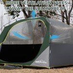 LOYEAHCAMP 4 Person Blackout Camping Tent, Easy Setup Waterproof Family Dome Tent for Camping with Rainfly, Portable Double Layer Large Family Tent for Outdoor Camping&Hiking