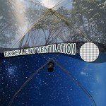 LOYEAHCAMP 4 Person Blackout Camping Tent, Easy Setup Waterproof Family Dome Tent for Camping with Rainfly, Portable Double Layer Large Family Tent for Outdoor Camping&Hiking