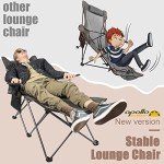 apollo walker Folding Camping Chairs Reclining Beach Chairs for Adults Portable Sun Chairs Outdoor Lounger with Carry Bag,for Fishing,Camp,Picnics (Red)