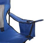 Amazon Basics Camping Chair, Large, Mesh Back, Blue