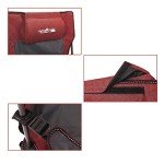 apollo walker Folding Camping Chairs Reclining Beach Chairs for Adults Portable Sun Chairs Outdoor Lounger with Carry Bag,for Fishing,Camp,Picnics (Red)