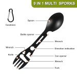 Wesqunie 20Pcs Camping Pots and Pans Set for Outdoor Cooking - Backpacking Camp Cookware Mess Kit, Camp Kitchen Utensil Set with Coffee Kettle Pot, Camping Gear Must Haves for Hiking, Picnic, Glamping