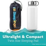 Sleepingo Inflatable Mat for Camping - Ultralight Sleeping Pad for Camping and Backpacking - Compact Air Mattress - Camping Mat with Tear-Resistant Ripstop Nylon - 73.5" x 21.5" - Blue