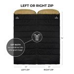 TETON Sports Deer Hunter -35 Degree Sleeping Bags. Warm and Comfortable Camping Sleeping Bag, TETON Tough Canvas Shell for Camping, Hunting, and Cold Weather