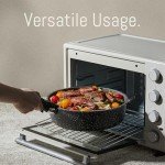 CAROTE 17pcs Pots and Pans Set Non Stick, Nonstick Cookware Set with Removable Handle,RV Kitchen Set, Detachable Cookware Set, Oven Use, Camping Use, Midnight Black