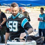 Camco Large Aluminum Side Table | Features Easy Setup & Supports Up to 110lbs | 19.5 L x 20” W x 24.25” H | Great for Camping, RVing & More | Folds to 2” (W) for RV Storage and Organization (51891)