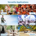 Youtanic Oversized Camping Chair, Portable Folding Camping Chairs with Side Pocket, Cup Holder and Carry Bag, Heavy Duty Outdoor Camping Chairs for Adults, Fishing, Sports, Trip, up to 400lbs, Style 1