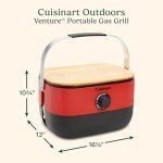 Cuisinart CGG-750 Portable, Venture Gas Grill, Red