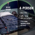 Coleman Skydome Tent with 5 Minute Setup, 4-Person Weatherproof Tent with Rainfly & Carry Bag, 20% More Headroom Than Traditional Canopies