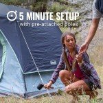 Coleman Skydome Tent with 5 Minute Setup, 4-Person Weatherproof Tent with Rainfly & Carry Bag, 20% More Headroom Than Traditional Canopies