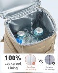 TOURIT Rolling Cooler Backpack: Leakproof Waterproof Insulated 36 Cans Beach Cooler with Wheels and Handle Outdoor Camping Picnic Travel Black