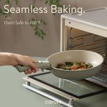 CAROTE Pots and Pans Set, Nonstick Cookware Set Detachable Handle, 15pcs Induction Kitchen Cookware Sets Non Stick with Removable Handle, RV Cookware Set, Oven Safe, Sage Green