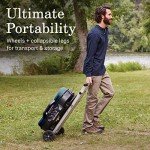 Coleman RoadTrip 285 Portable Stand-Up Propane Grill with 3 Adjustable Burners & Instastart Ignition, 20,000 BTUs of Power for Outdoor Cooking