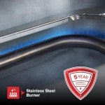 Nexgrill 1-Burner Portable Propane Gas Grill with Lid, Piezo Ignition, 10,000 BTUs, 183 SQ In, Compact Tabletop Grill for Outdoor Cooking, Camping, Tailgating, Gardens, Patios, and More - 820-BC002