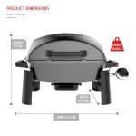 Nexgrill 1-Burner Portable Propane Gas Grill with Lid, Piezo Ignition, 10,000 BTUs, 183 SQ In, Compact Tabletop Grill for Outdoor Cooking, Camping, Tailgating, Gardens, Patios, and More - 820-BC002
